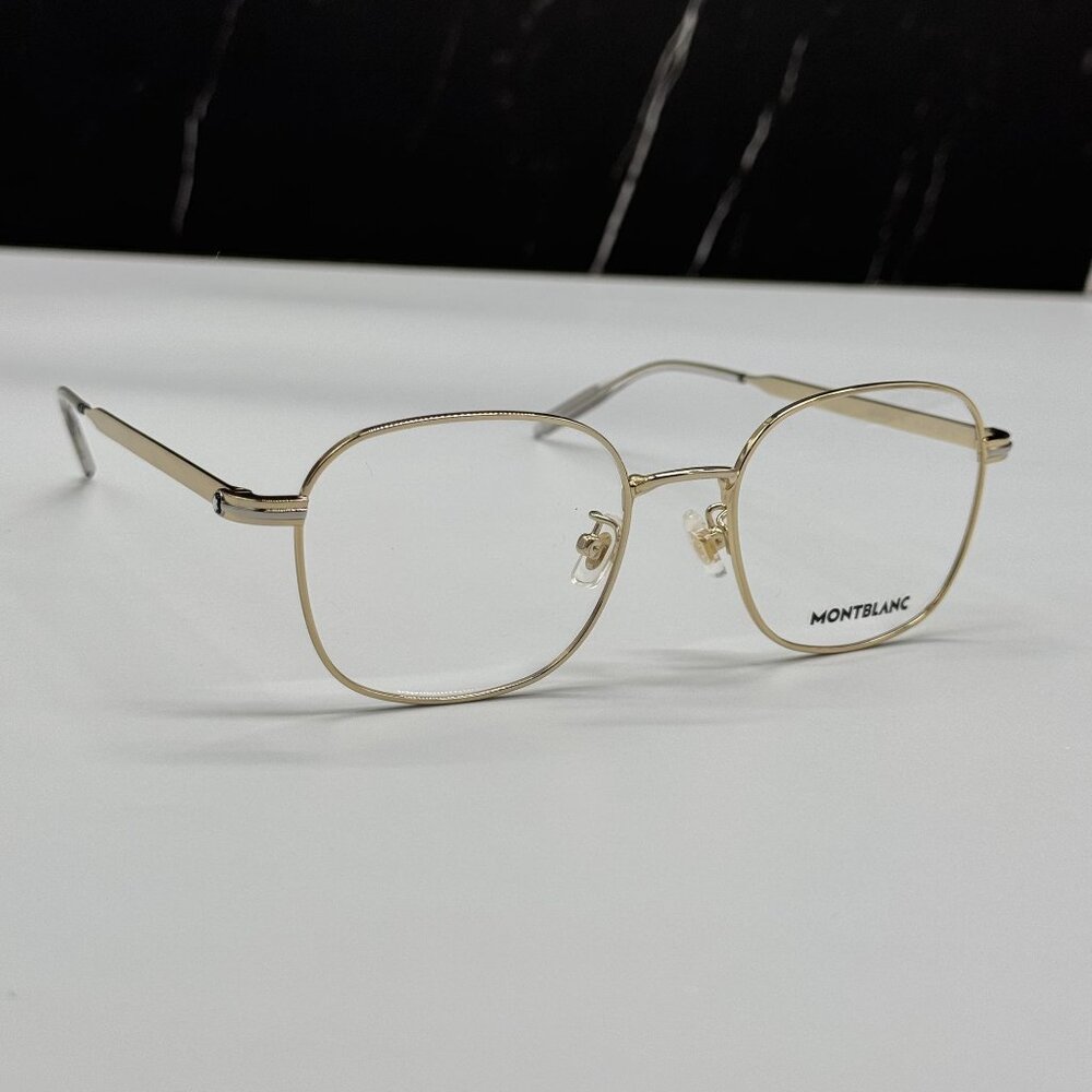 NEW MONTBLANC EYEGLASSES GOLD MEN EYEWEAR MONTBLANC MB0238OK 001